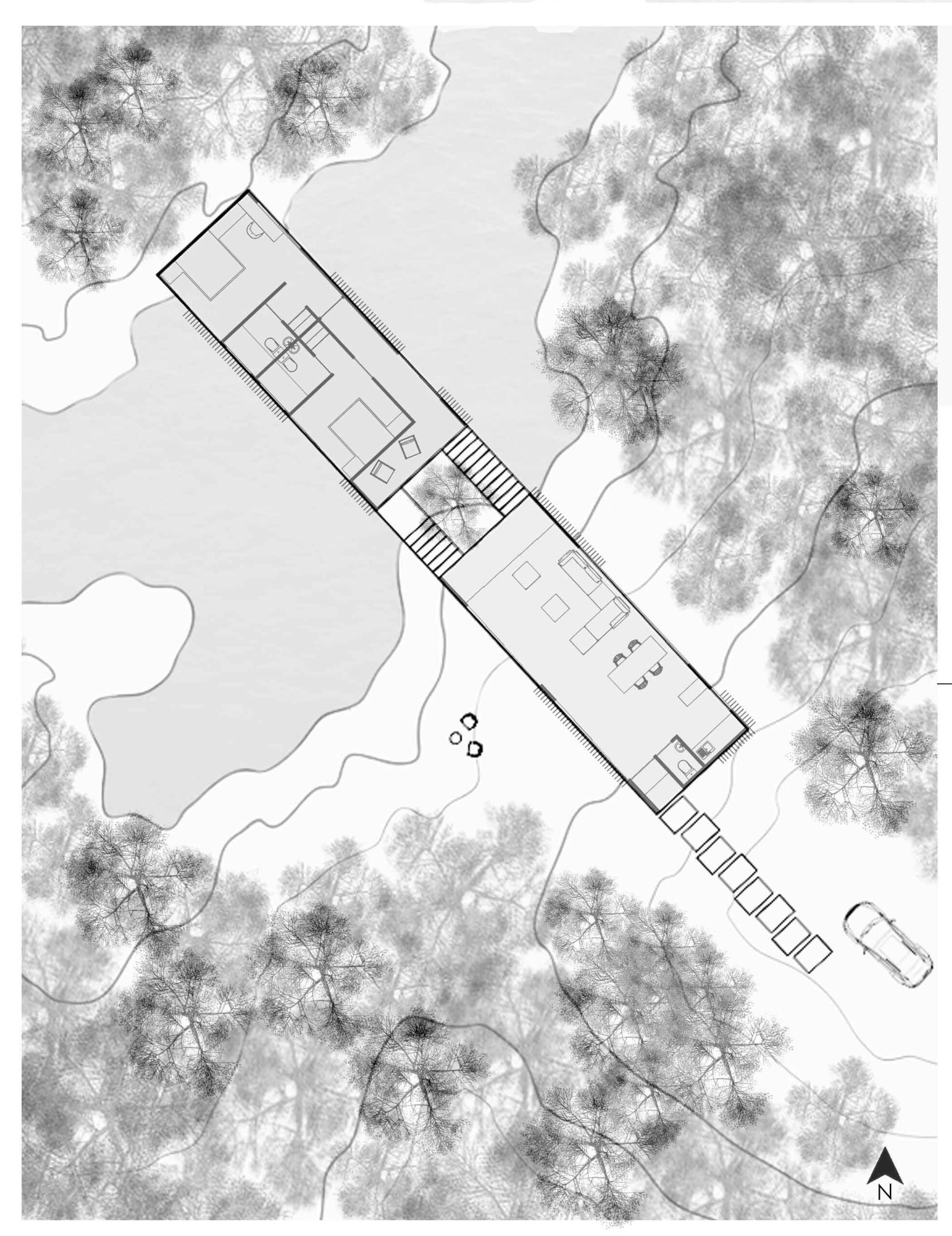 House In The Woods — conceptual diagram 1