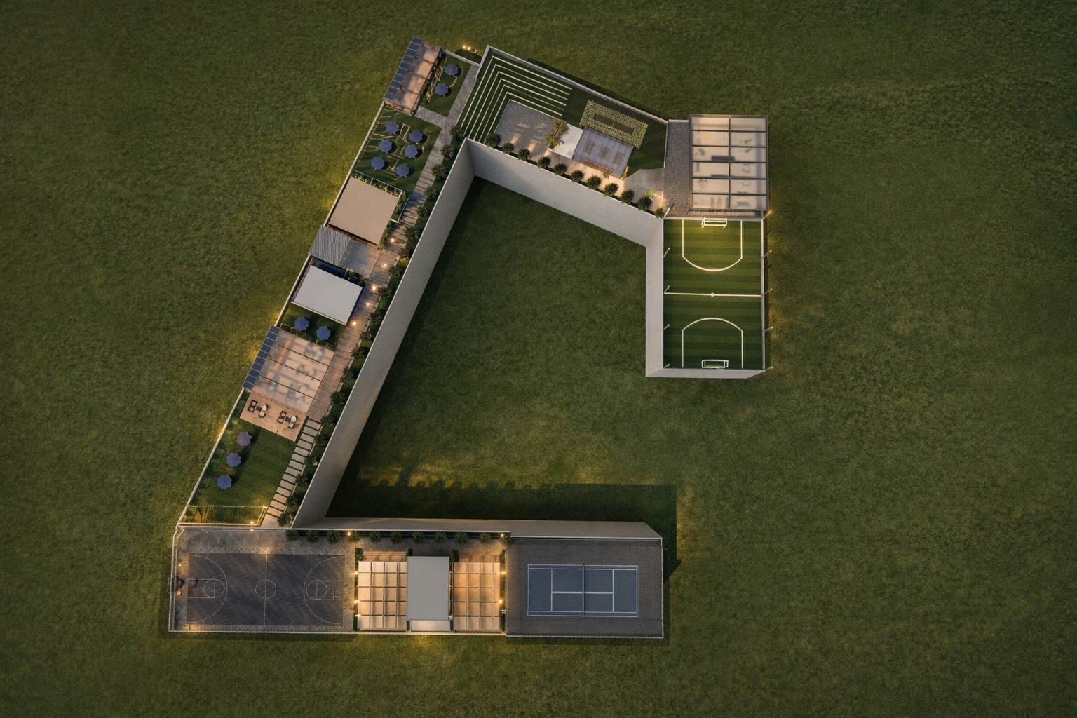 Rooftop Recreation and Sports Facility — view 1