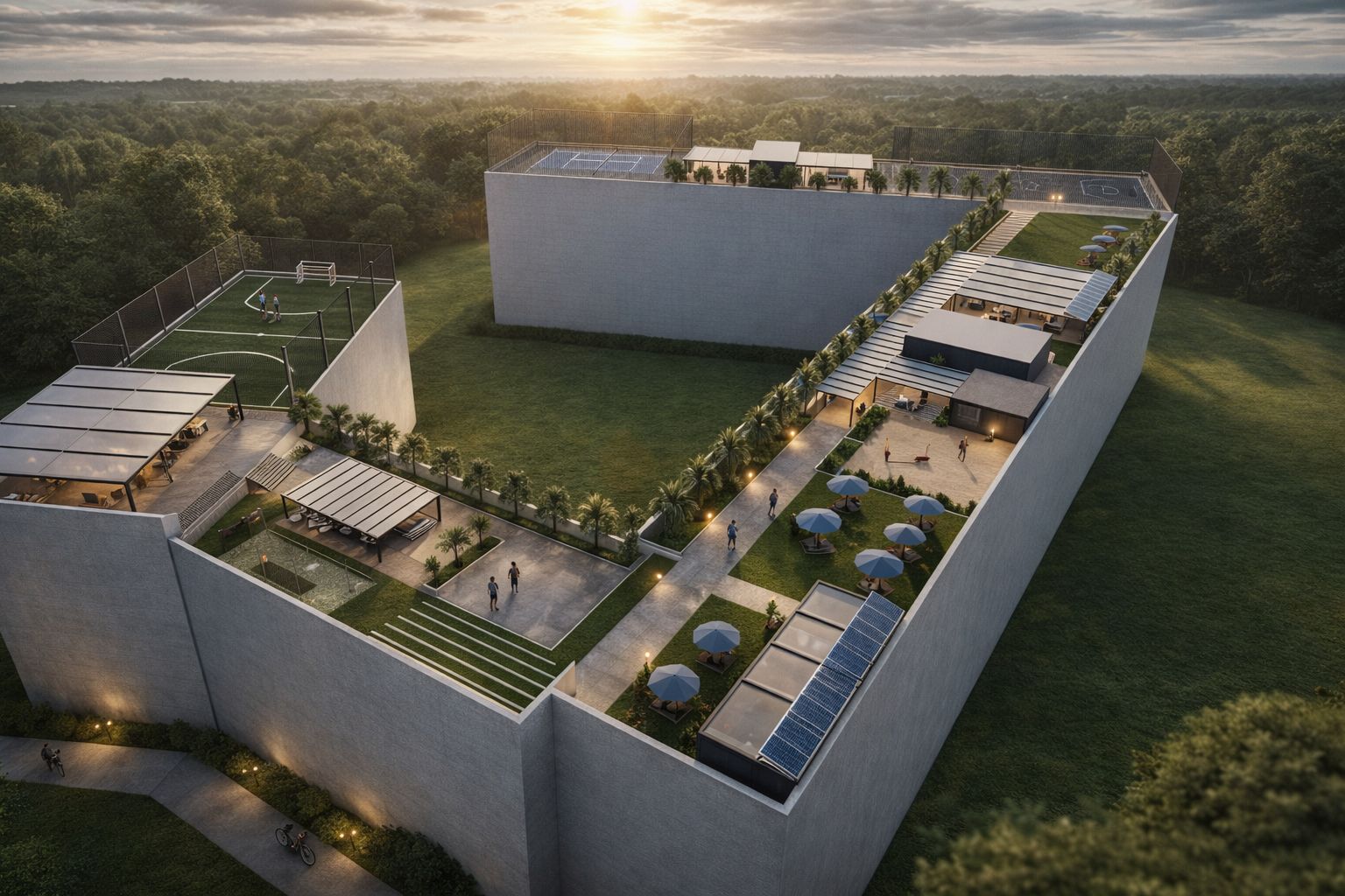 Rooftop Recreation and Sports Facility